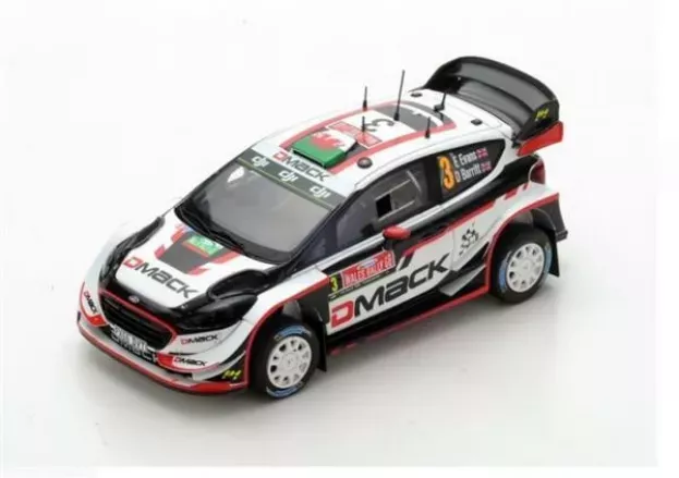 Spark Ford Fiesta Wrc N 3 Winner Rally Great Britain 2017 E.evans D.barritt 1:43 S5174