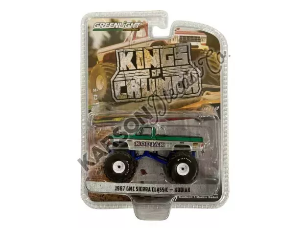 Greenlight Gmc Sierra Classic Kodiak Monster Bigfoot 1987 1:64 49100E
