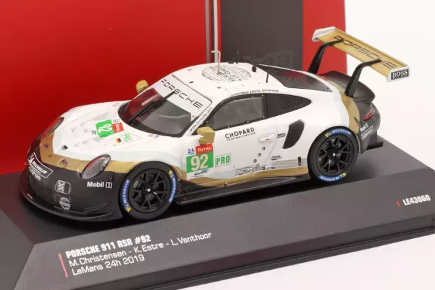 IXO Models Porsche 911 991 Rsr 4.0l Flat-6 Porsche Gt Team N 92 24h Le Mans 2019 M.christensen K.estre L.vanthoor 1:43 LE43060