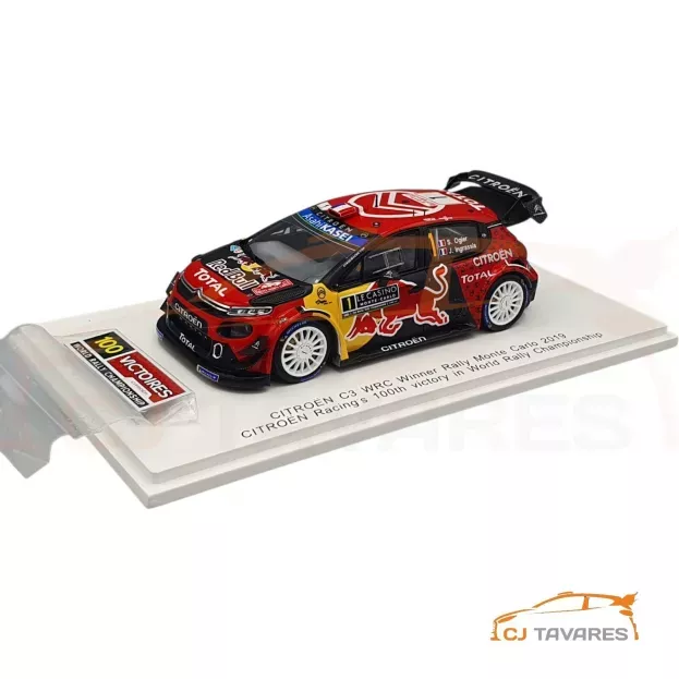 Spark Citroen C3 Wrc Team Total Wrt N 1 Winner Rally Montecarlo 2019 S.ogier J.ingrassia 1:43 S5974