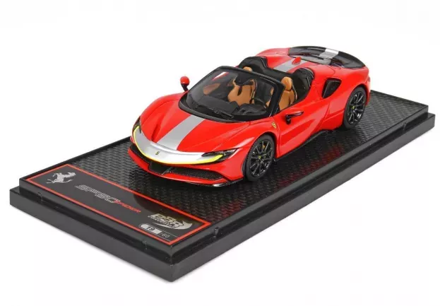 BBR Ferrari Sf90 Spider Pack Fiorano Rosso Corsa 1:43 BBRC256C1
