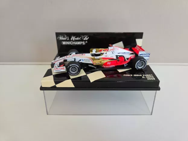Minichamps Force India F1 Vjm01 N 20 Race Version 2008 A.sutil 1:43 400080020