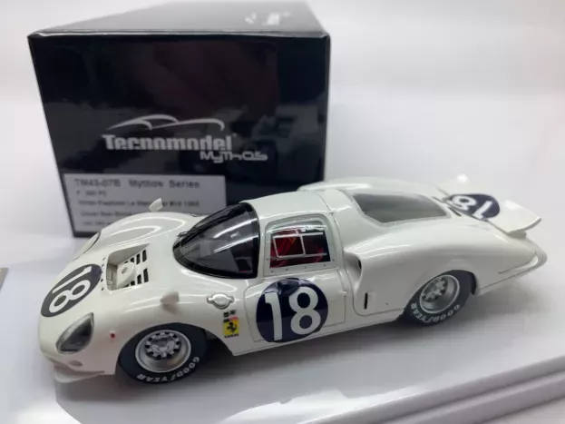 Tecnomodel Ferrari 365 P2 White Elephant N 18 24h Le Mans 1966 B.bondurant M.gregory 1:43 TM43-07B