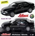 Alfa Romeo 156 GTA Sedan 2002-05 Type: 932 Black 1:87 Schuco 21966