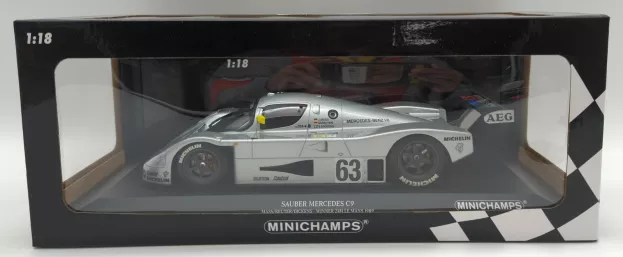 Minichamps Sauber Mercedes Benz C9 5.0l Turbo V8 Team Sauber Mercedes N 63 Winner 24h Le Mans 1989 J.mass M.reuter S.dickens 1:18 155893563