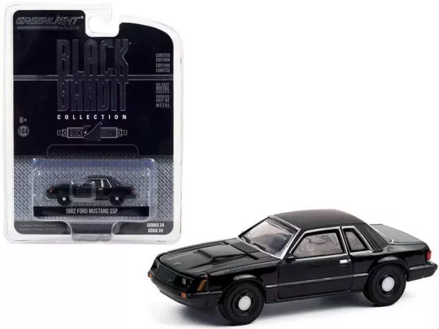 Greenlight Ford Mustang Ssp 1982 Black Bandit 1:64 28050B