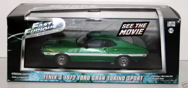 Greenlight Ford Gran Torino Sport 1972 Fenix Fast & Furious Iv 2009 1:43 86218