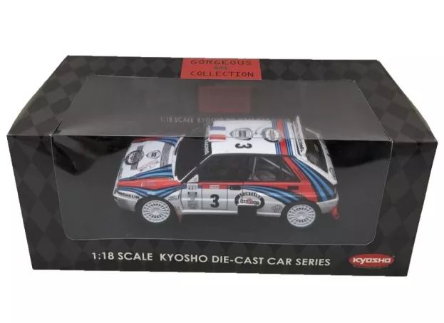 Kyosho Lancia Delta Hf Integrale N 3 Winner Rally Tour De Corse 1992 D.auriol B.occelli 1:18 08342B