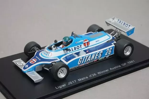 Spark Ligier F1 Js17 N 26 Winner Austria Gp 1981 Jacques Laffite 1:43 S1636