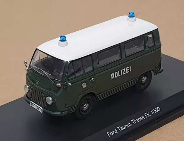 Schuco Ford Taunus Transit Fk1000 Minibus Amburgo Polizei 1:43 03207