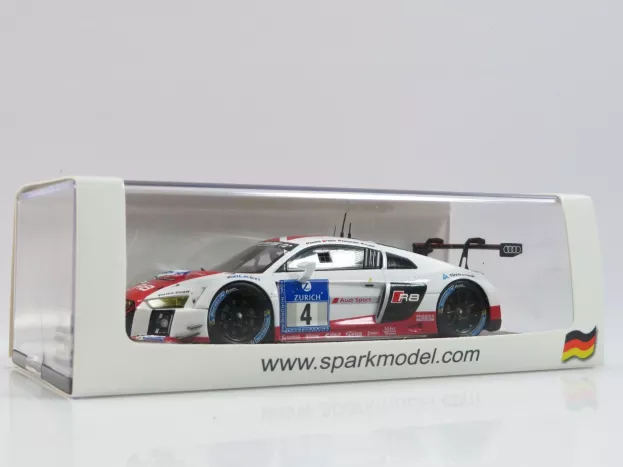 Spark Audi R8 Lms Team Audi Sport Phoenix N 4 24h Nurburgring 2015 M.basseng M.fassler M.rockenfeller F.stippler 1:43 SG210