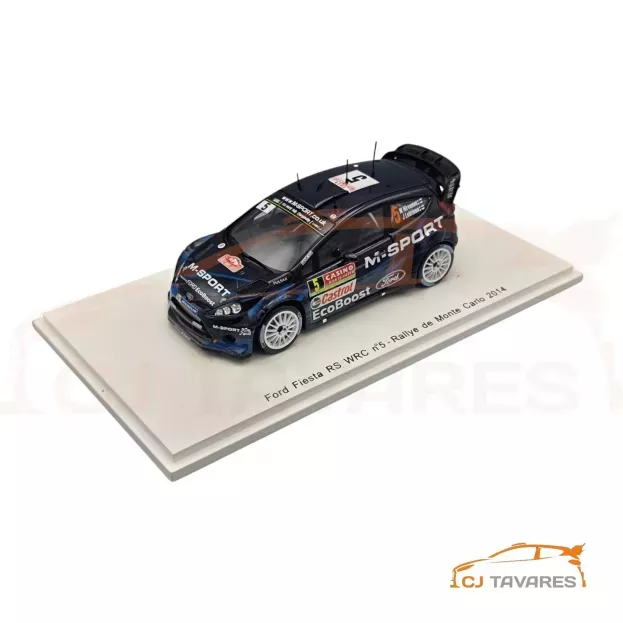 Spark Ford Fiesta Rs Wrc Team M-sport Ltd N 5 Rally Montecarlo 2014 M.hirvonen J.lehtinen 1:43 S3790