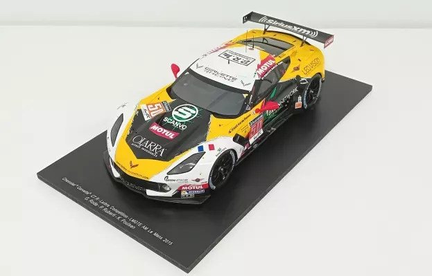 Spark Chevrolet Corvette C7r Team Larbre Competition N 50 Lmgte Am 24h Le Mans 2015 G.roda P.ruberti K.poulsen 1:18 18S202