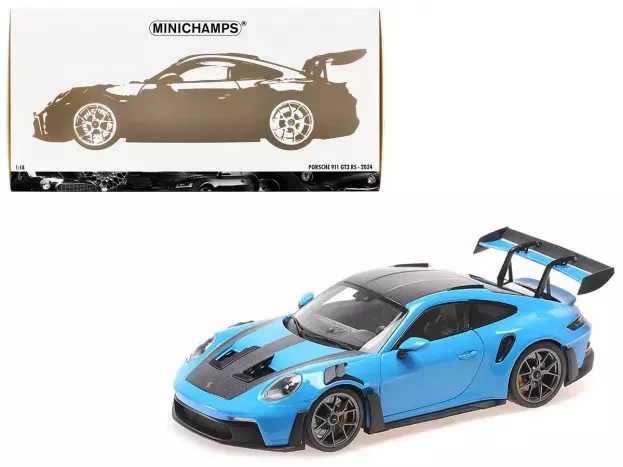 Minichamps Porsche 911 992 Gt3 Rs Coupe Weissach Package 2024 Dark Silver Wheels 1:18 110062022