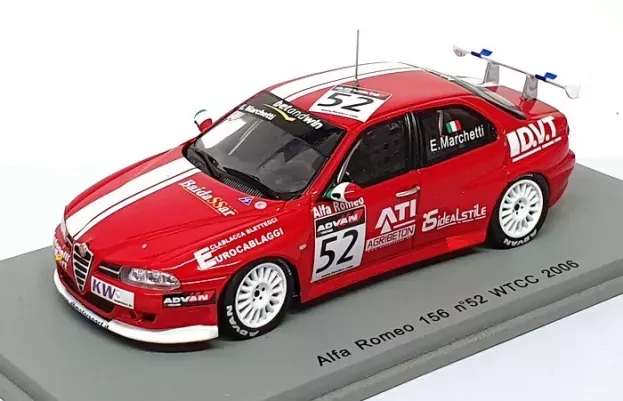Spark Alfa Romeo 156 N 52 Wtcc 2006 E.marchetti 1:43 S0489