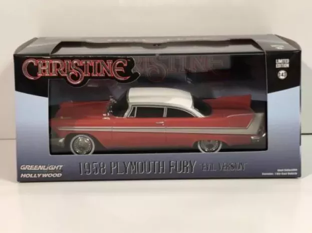 Greenlight Plymouth Fury Coupe 1958 Black Windows Evil Version Christine La Macchina Infernale 1:43 86575