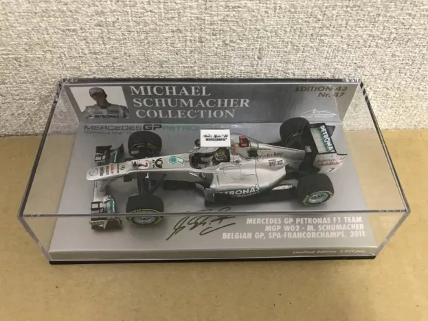 Minichamps Mercedes F1 Mgpw02 N 7 Gp Belgium 2011 Michael Schumacher 1:43 410110107