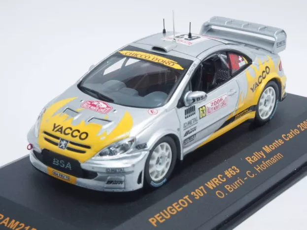 IXO Models Peugeot 307 Wrc N 63 Rally Montecarlo 2006 O.burri C.hofmann 1:43 RAM215