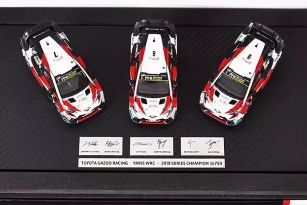 Spark Toyota Set 3x Yaris Wrc Team Toyota Gazoo Racing N 8 O.tanak M.jarveoja N 7 J.m.latvala M.anttila N 9 E.lappi J.ferm Championship Rally 2018 1:43 TOY14143SC