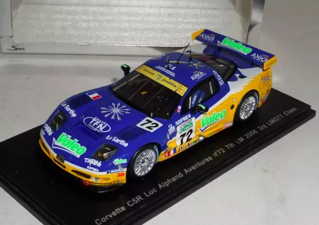 Spark Chevrolet Corvette C5-r 7.0l V8 Team Luc Alphand Aventures N 72 24h Le Mans 2006 Luc Alphand Patrice Goueslard Jerome Policand 1:43 S0175