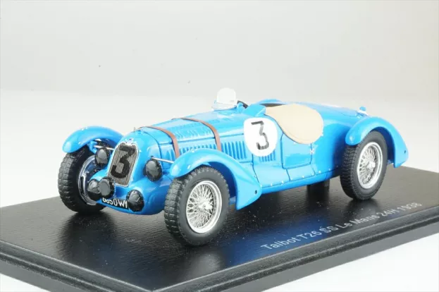 Spark Talbot T26 4.5l Team Luigi Chinetti N 3 24h Le Mans 1938 P.etancelin L.chinetti 1:43 S9441