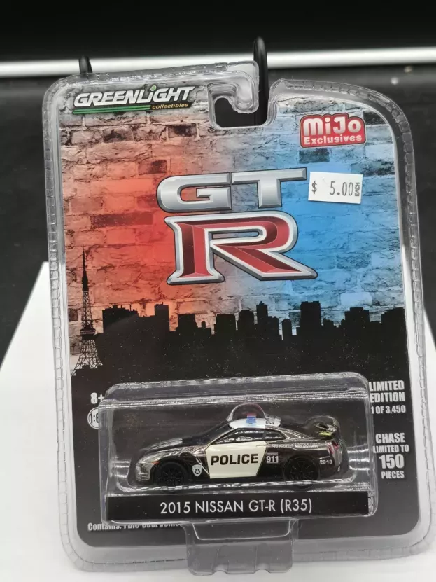 Greenlight Nissan Gt-r r35 Coupe Police 2015 1:64 51122