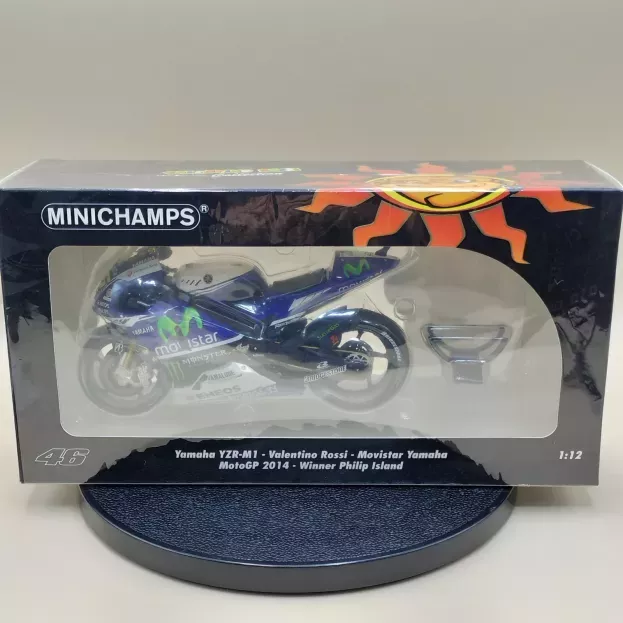 Minichamps Yamaha Yzr-m1 N 46 Movistar Winner Motogp Philip Island 2014 Valentino Rossi 1:12 122143146
