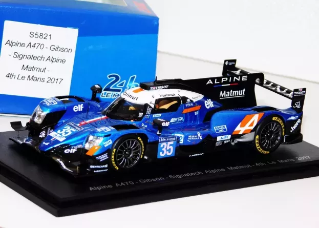 Spark Alpine A470 Gibson Team Signatech Alpine Matmut N 35 4th 24h Le Mans 2017 N.panciatici P.ragues A.negrao 1:43 S5821