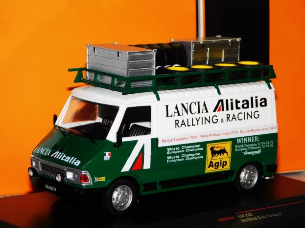 IXO Models Fiat 242 Van Alitalia Assistenza Lancia Corse Rally 1974 1:43 RAC284X