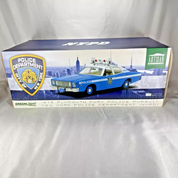 Greenlight Plymouth Fury New York City Police Department 1975 1:18 19043