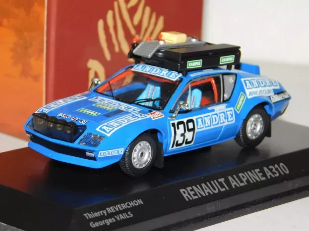 Norev Renault A310 Alpine N 139 Rally Paris Dakar 1981 T.reverchon G.vails 1:43 517812