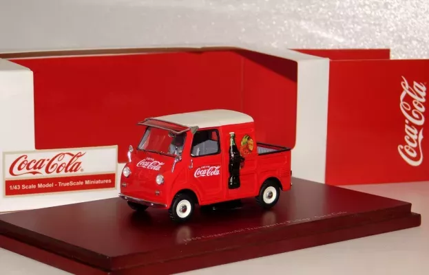 Truescale Goggomobil Transporter Pick-up Coca-cola 1959 1:43 TSM09434