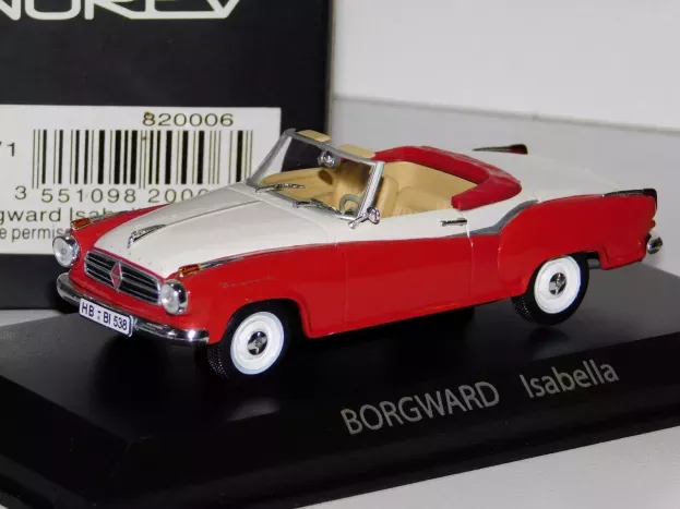 Norev Borgward Isabella Cabriolet 1958 1:43 820006