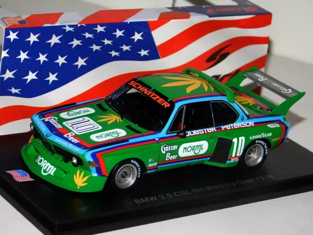 Spark Bmw 3.5 Csl N 10 6h Watkins Glen 1976 R.peterson D.quester 1:43 US110