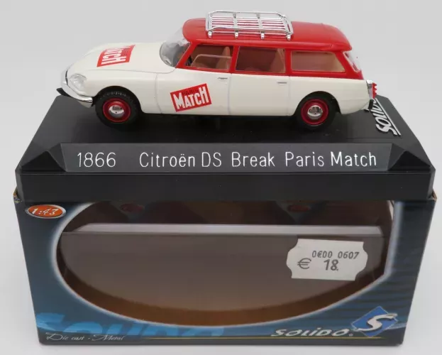 Solido Citroen Ds 21 Break 1972 Paris Match 1:43 1866