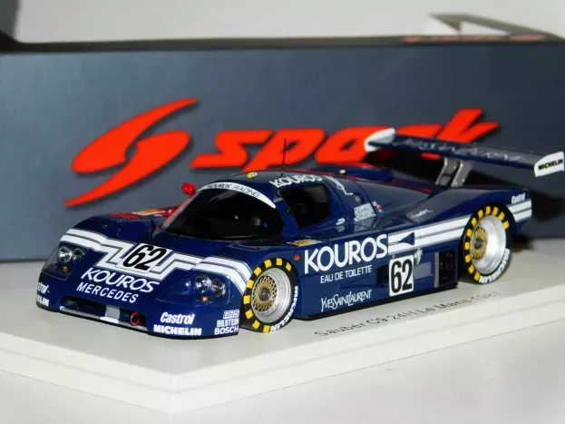 Spark Sauber C9 Mercedes M117 5.0l Turbo V8 Team Kouros Racing N 62 24h Le Mans 1987 C.ganassi J.dumfries M.thackwell 1:43 S1256