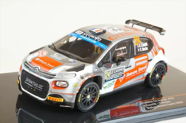 IXO Models Citroen C3 Rally2 Team Sainteloc Junior N 24 Rally Montecarlo 2022 E.camilli Y.roche 1:43 RAM844