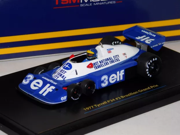 Truescale Tyrrell F1 P34 Elf N 3 Gp Brazil 1977 R.peterson 1:43 TSM114353