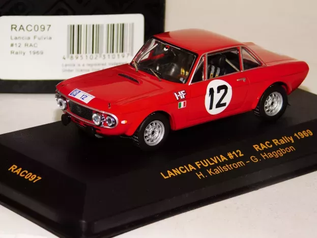 IXO Models Lancia Fulvia N 12 Rac Rally 1969 H.kallstrom G.haggbon 1:43 RAC097