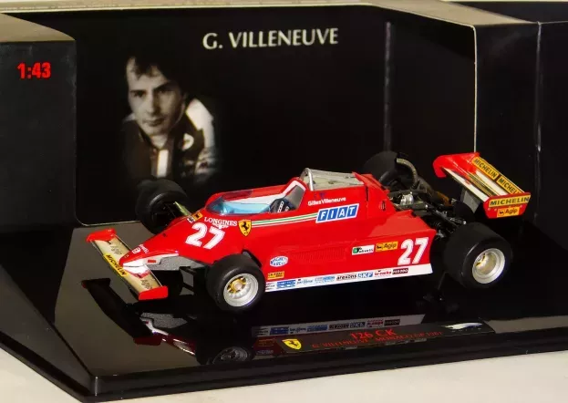 Hot Wheels Ferrari F1 126ck N 27 Winner Monaco Gp 1981 Gilles Villeneuve 1:43 T6269