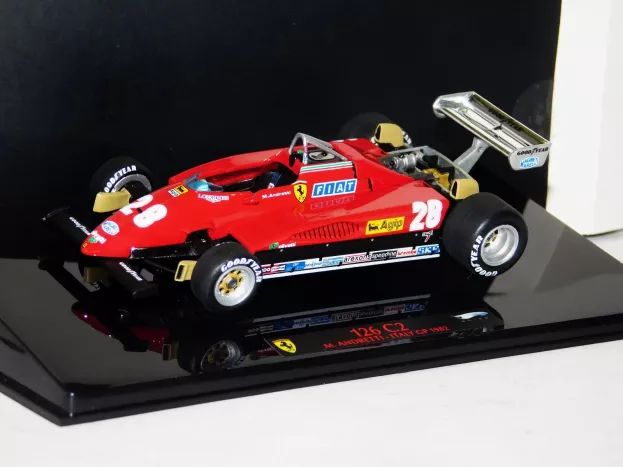 Hot Wheels Ferrari F1 126c2 N 28 Italy Gp 1982 Mario Andretti 1:43 T6939