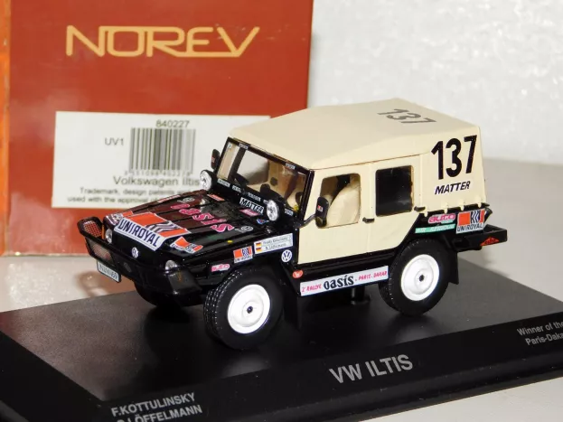 Norev Volkswagen Iltis Type 183 N 137 Winner Rally Paris-dakar 1980 F.kottulinsky G.loffelmann 1:43 840227