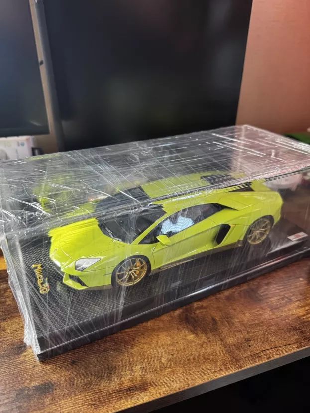 MR Models Lamborghini Aventador Lp700-4 Miura Homage 2013 Con Vetrina With Showcase 1:18 LAMBO06MHB