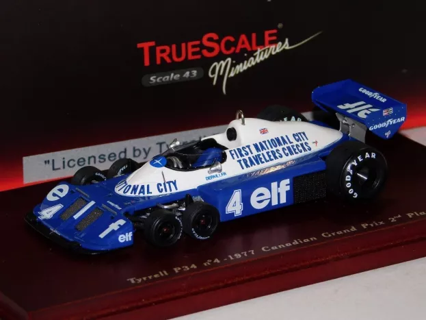 Truescale Tyrrell F1 P34 N 4 2nd Gp Canadian 1977 Depailler 1:43 TSM104311