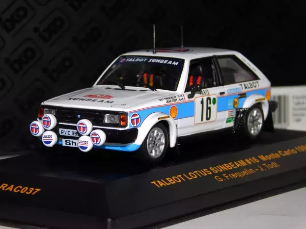 IXO Models Talbot Sunbeam Lotus N 16 2nd Rally Montecarlo 1981 Guy Freguelin Jean Todt 1:43 RAC037