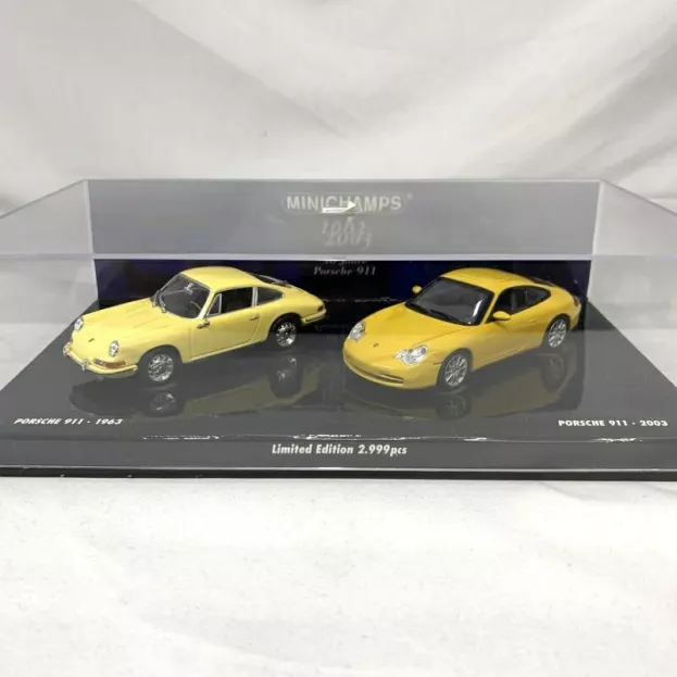 Minichamps Porsche 911 1963 + 911 2003 40th Anniversary Double Set 1:43 402630311