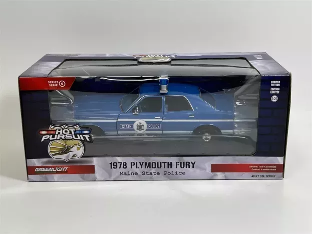Greenlight Plymouth Fury Maine State Police 1978 1:24 85562