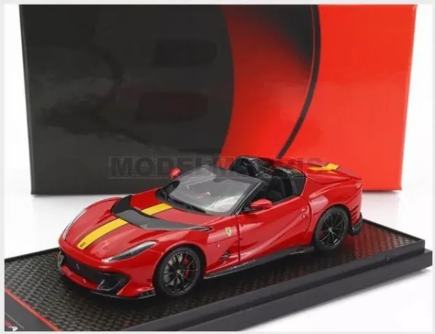BBR Ferrari 812 Competizione A Spider 2022 Black Wheels 1:43 BBRC263C1