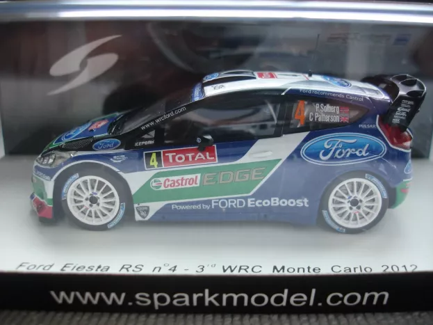 Spark Ford Fiesta Wrc Rs N 4 3rd Rally Montecarlo 2012 P.solberg Patterson 1:43 S3340