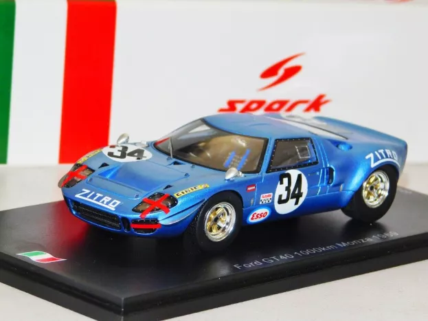 Spark Ford Gt40 N 34 1000km Monza 1969 J.p.hanrioud D.martin 1:43 SI014
